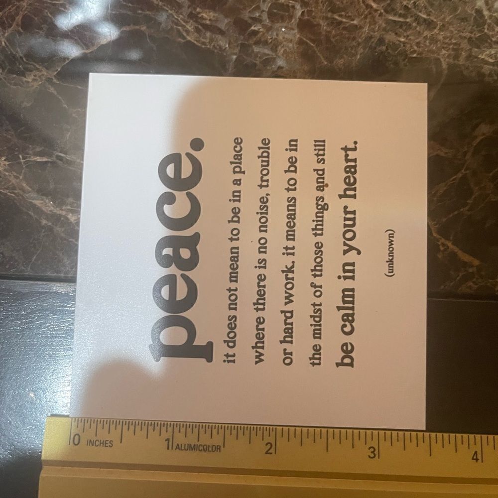 MAGNET WITH beautiful quote about peace! - Picture 4 of 4